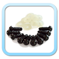 Yeux de sécurité Safety eyes - 7mm Noir Black - FROGandTOAD Créations